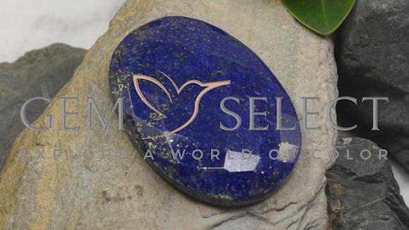 54.26克拉天然青金石，椭圆形，不透明
