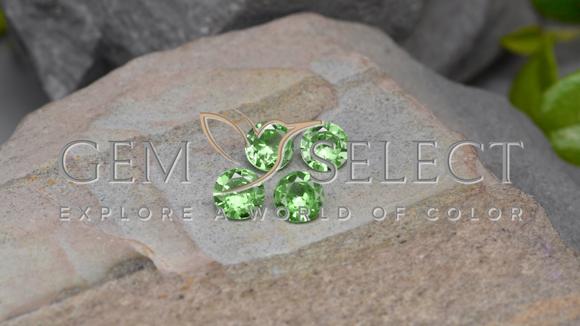 1.08克拉天然沙弗莱石榴石，圆形的，VS